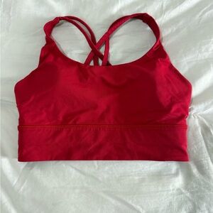 Red Lululemon Cross-Back Sports Bra Size 6
